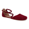 Barefoot dámské sandály Shapen - Orchid Bordeaux Suede N vínové