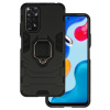 TopQ Zadný kryt Ring Armor pre Xiaomi Redmi Note 11/Note 11S čierny