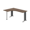 OFFICE PRO s.r.o. HOBIS kancelársky stôl pracovný tvarový, ergo pravý - FE 60 P, orech