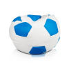 EF1033 Ecopuf Sedací vak ECOPUF - FOOTBALL L - ekokoža E19 - Svetlo modrá