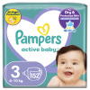 PAMPERS Active Baby Plienky jednorazové 3 (6-10 kg) 152 ks - MEGA PACK