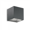 Ideal Lux 149738 LED vonkajšie nástenné svietidlo Rubik 1x6W | 800lm | IP44 - antracit