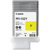 Canon PFI-102Y (0898B001), originálny atrament, žltý, 130 ml