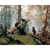 Maľovanie podľa čísel – Medvedia rodinka, 100 × 80 cm, napnuté plátno na rám 8596530040354