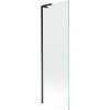 Mexen Next L, 1-krídlová vaňová zástena 60 x 150 cm, 6mm číre sklo, čierny profil, 895-060-000-03-00-70