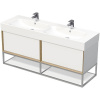 Kúpeľňová skrinka s dvojumývadlom Intedoor MULTI 120 cm OXO MULTI OALU 120D 2Z