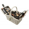 ARÔME HOME HOME ELEMENTS Piknikový kôš pre 2 osoby 6323 - horné otváranie, biely