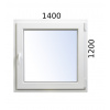 Plastové okno 1400x1200 OS pravé ALUPLAST 7000 - Trojsklo