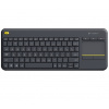 Logitech K400 Plus bezdrôtová dotyková klávesnica čierna , US verzia 920-007145