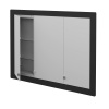 Dreja Trojdverová zrkadlová skrinka GRID GA3OE 100 - N03 Graphite