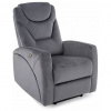 SIGNAL MEBLE Relaxačné kreslo KRONOS VELVET, sivá bluvel 14