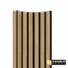 WALL CONCEPT flexi obkladový panel Dub Sacramento, čierny filc + MDF, 2750x285x17 mm, 0,78 m2
