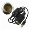 ADAPTÉR KONVERTOR Z USB NA ZÁSUVKU ZAPAĽOVAČA 12V