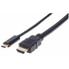 Manhattan kabel USB-C na HDMI, 2m, černá 151764