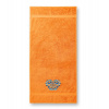 Uterák/osuška s výšivkou vzor IKA modrá- možnosť doplniť vlastný nápis Farba: A2 - mandarínková oranžová, Dodatočný nápis: vlastný nápis - doplniť do poznámky, Rozmer: Osuška 140x70cm