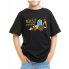 Fajntričko Kids Detské tričko s bagrom - Nerušiť Pracujem!, Farba čierna, Strih/ Variant UNISEX