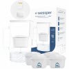 Sklenená filtračná kanvica Wessper D2 BOROSILICATE FF 3l biela + 5x filter