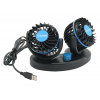 07229 Ventilátor MITCHELL DUO 2x85mm USB 5V na palubní desku