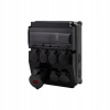 Čierna rozvodnica CAJA 12M SCENIC - priame zásuvky 16A/5P, 6x230V F3.2689
