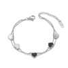 Victoria Filippi Stainless Steel Ocelový náramek Celina - chirurgická ocel, srdce NRB19072-2/27 Stříbrná 16 cm + 4 cm (prodloužení)