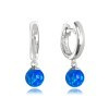MINET JMAS0155BE00 - MINET Stříbrné náušnice s modrými opálky
