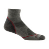 DARN TOUGH Pánske trekové ponožky HIKE/TREK LIGHT HIKER 1/4 LIGHTWEIGHT WITH CUSHION taupe - hnedé Veľkosť: L
