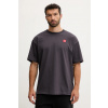 Bavlnené tričko The North Face Redbox pánske, šedá farba, s nášivkou, NF0A8EG50SA1 M