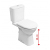 JIKA Deep by Jika, Kombiklozet, zvýšený, horizontální odpad Varianta: Bílá - H8236160000001