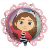 PartyDeco Fóliový balón s volánom Gabby''s Dollhouse 52x52 cm