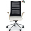 FORMDESIGN Dizajnové kancelárske kreslo EDGETEC UNA 100 čalúnenie ELEGANCE koža