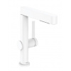 Hansgrohe Finoris - Umývadlová batéria 230, s výpustom Push-Open a výsuvnou spŕškou, EcoSmart, matná biela 76063700