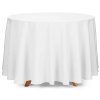 PartyDeco Obrus guľatý biely 300 cm