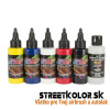 CreateX 5088 Základný Set nepriehľadných ilustračných airbrush farieb 6 x 30 ml (Createx Illustration 5088-01 Opaque Primary Set)