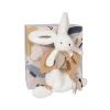 Doudou Plyšový zajačik s muchláčikom 25 cm béžová