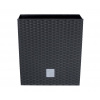 Kvetináč Prosperplast Rato Square antracit 26,5 x 26,5 x 50 cm