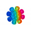 Pop It Fidget Toy Rainbow - antistresová hračka Květ