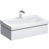 Geberit Xeno 2 - Skrinka pod umývadlo 900 mm, zásuvka s LED svietidlom, lesklá biela 500.508.01.1