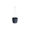Prosperplast Kvetináč RATO ROUND W 25,6 cm závěsný antracit DRTW260-S433