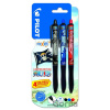 PILOT FriXion Ball Plus One Piece + samolepky, BL, čierna, červená, modrá - PILOT