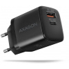 AXAGON ACU-PQ30 Napájacia nabíjačka 30 W, 2x port (USB-A + USB-C), PD3.0/PPS/QC4+/AFC/Apple, čierna ACU-PQ30