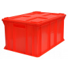 Prepravka, nádoba - Plastová nádoba na euro s krytom 60x40x30 cm (Prepravka, nádoba - Plastová nádoba na euro s krytom 60x40x30 cm)