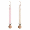 MUSHIE DVOJBALENIE ĽANOVÝCH KLIPOV NA CUMLÍK Variant: BLUSH/CREAM