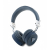 Bezdrôtové slúchadlá Guess PU Grained Triangle Logo ENC Blue