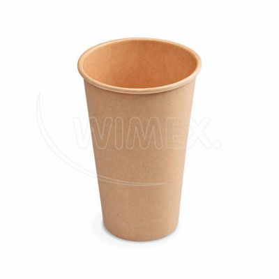 Wimex Papierový pohár kraft 90mm 510ml `XL: 0,4L 16oz`