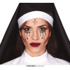 Nalepovacie kamienky na tvár - Jeptiška - Halloween - GUIRCA