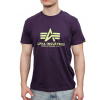 Alpha Industries Basic T-Shirt Plum tričko pánske Veľkosť: S, Farba: fialová