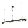SLV Schrack Technik AIXLIGHT R Office T5, kruh.,čierne, max.2xT5 54W+2xES111 75W- LI159110