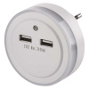 EMOS LED nočné svetlo P3313 do zásuvky s 2× USB