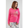 Dámske pyžamo dlhé Rose - azurová 4XL (VIENETTA SECRET)