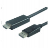 PremiumCord DisplayPort 1.2 na HDMI 2.0 kabel pro rozlišení 4Kx2K@60Hz, 3m (kportadk04-03)